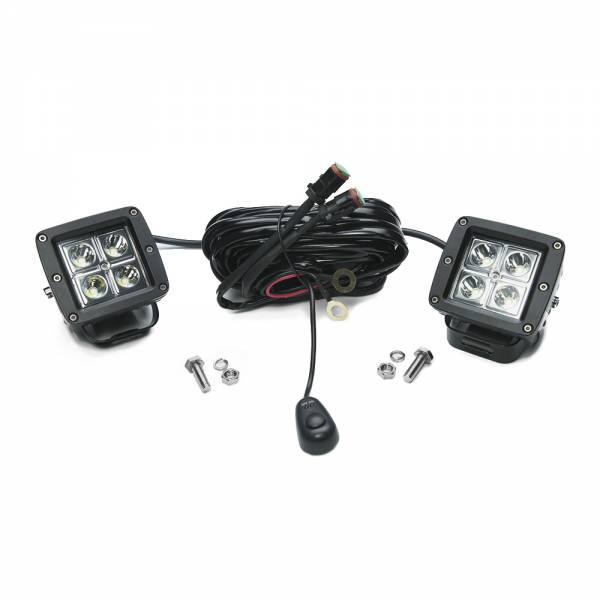 Chrome Series 3-Inch Cube Cree Led Lights Pair - Click Image to Close